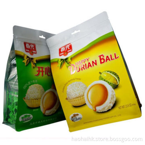 Flat Bottom Resealable Food Package Bag, Made of OPP/VM-PET/PE Materials